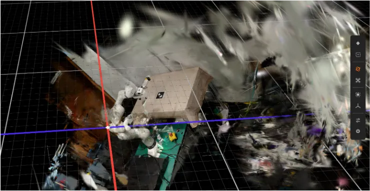 Gaussian Splatting reconstruction.