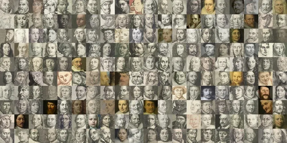 Griffin worked with his friend Azure to extract portraits from artwork collection