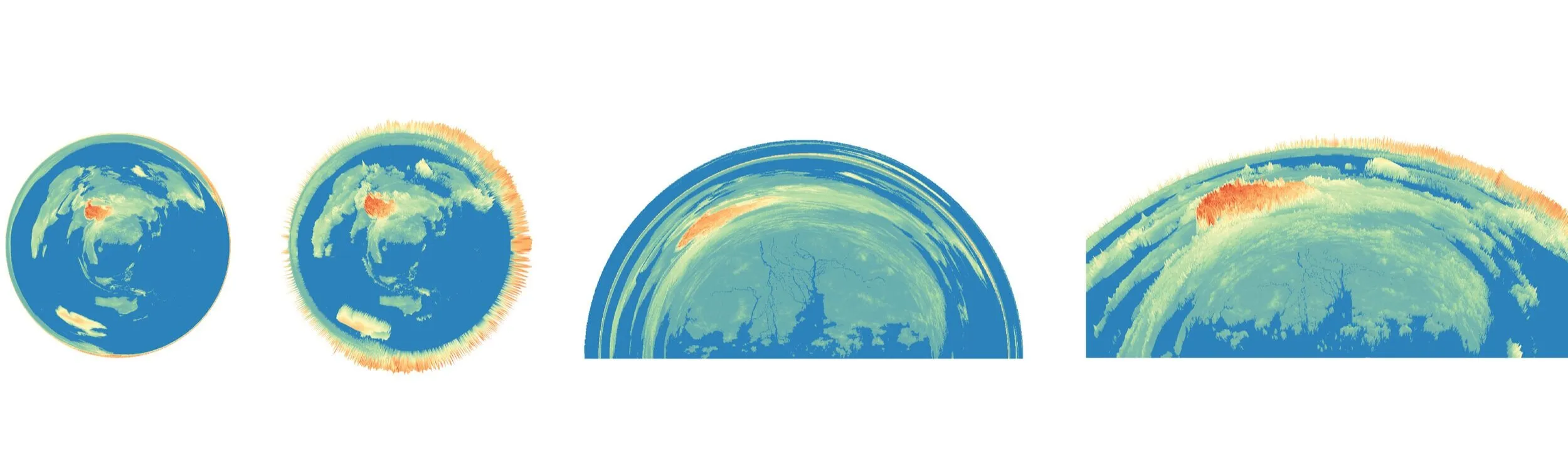 View of world skewed