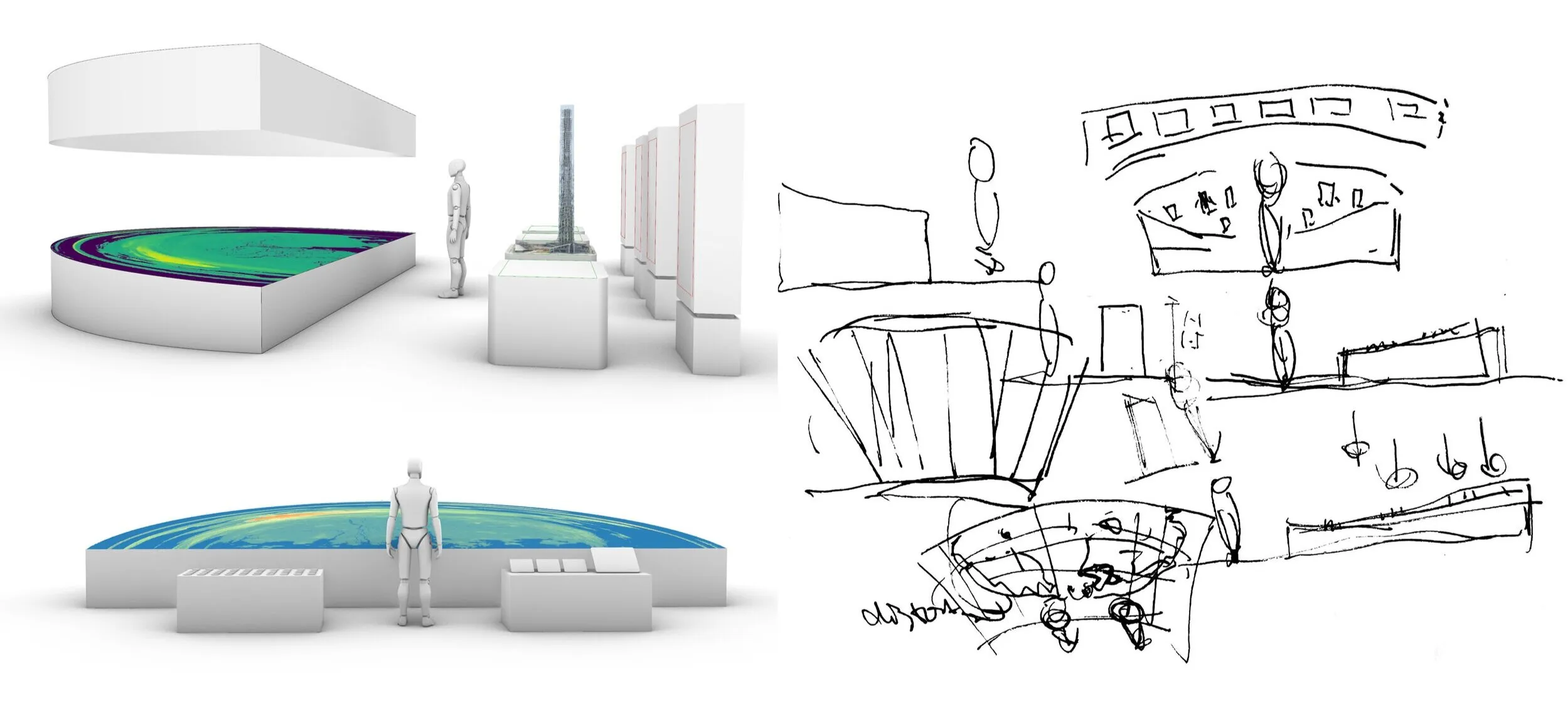 View of world sketches