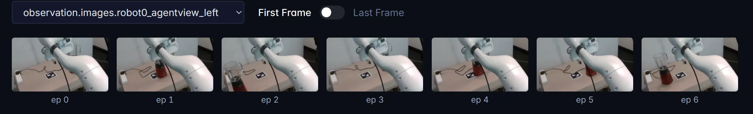 Zero-real-data rollout starting frames